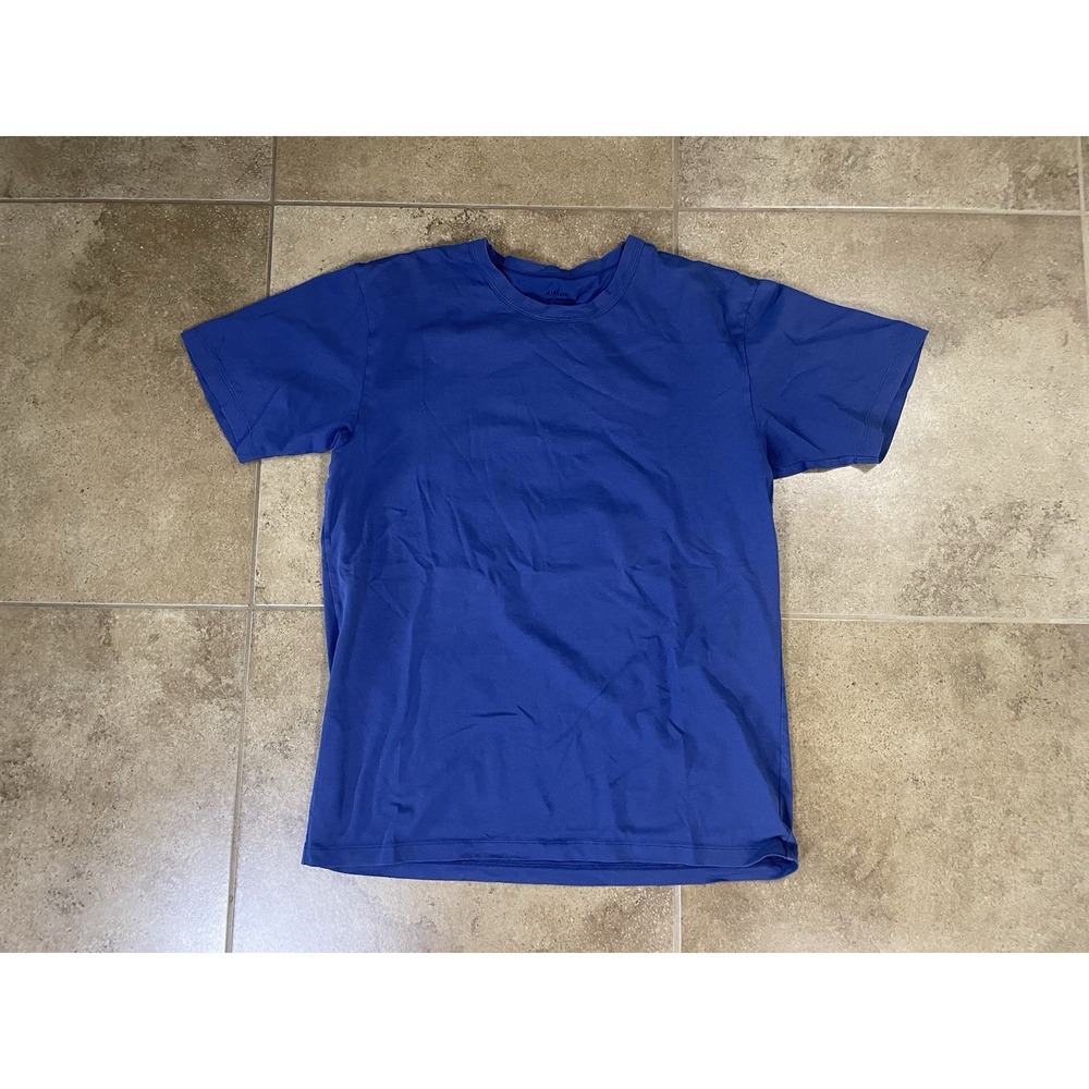 Uniqlo AlRism Short Sleeve T-shirt Mens Size L Large Blue Crew Neck